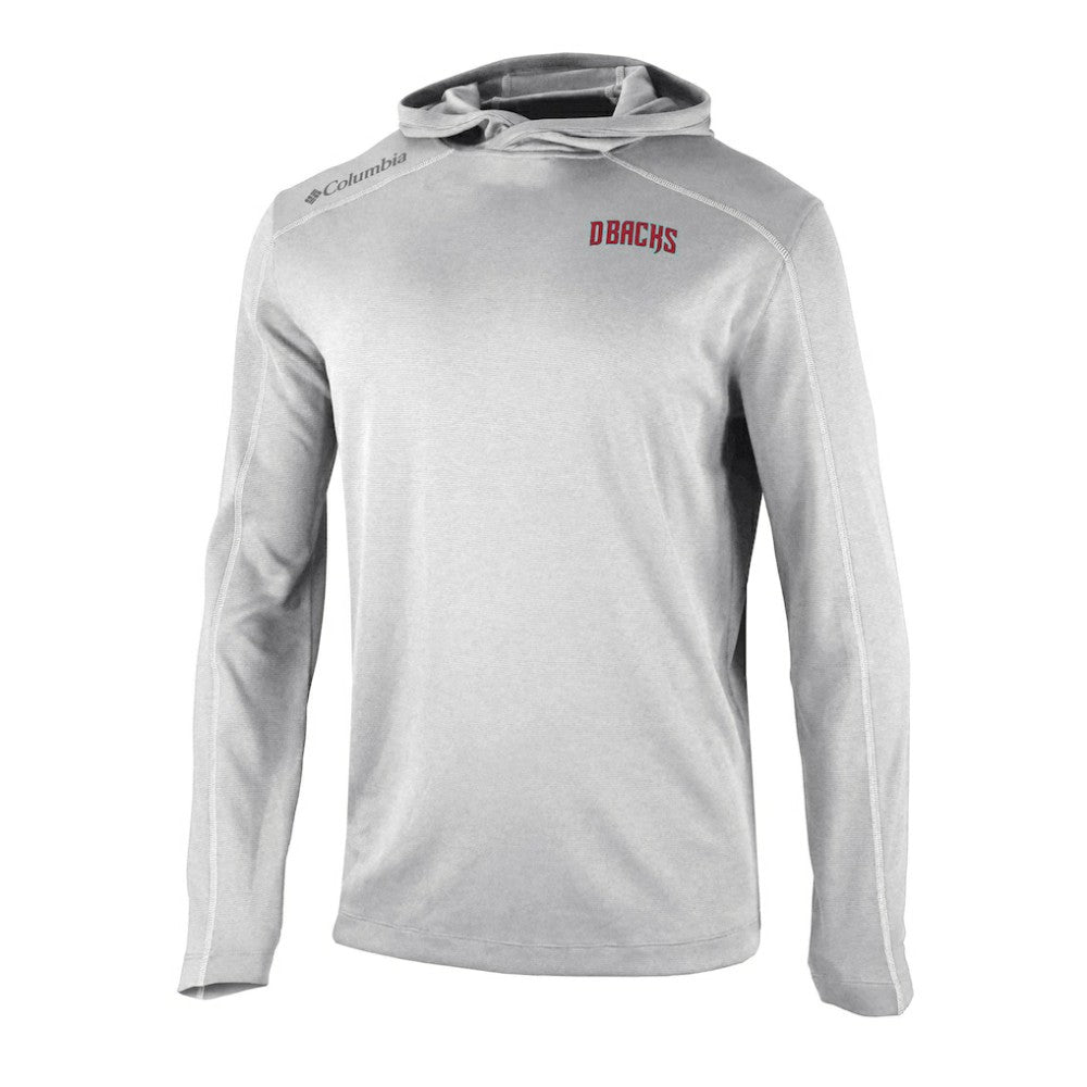 Arizona Diamondbacks Columbia Omni-Wick Shotgun Pullover Hoodie - Gray Hoodies