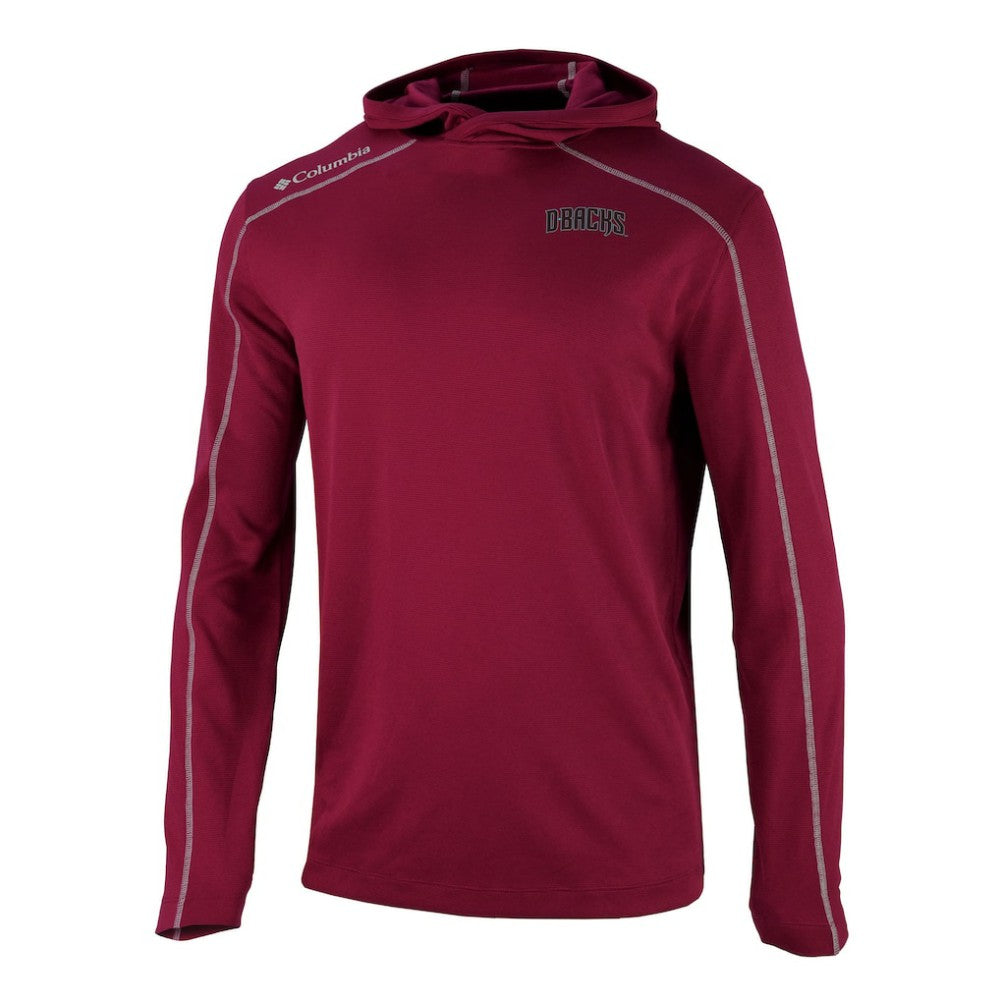 Arizona Diamondbacks Columbia Omni-Wick Shotgun Pullover Hoodie - Red Hoodies