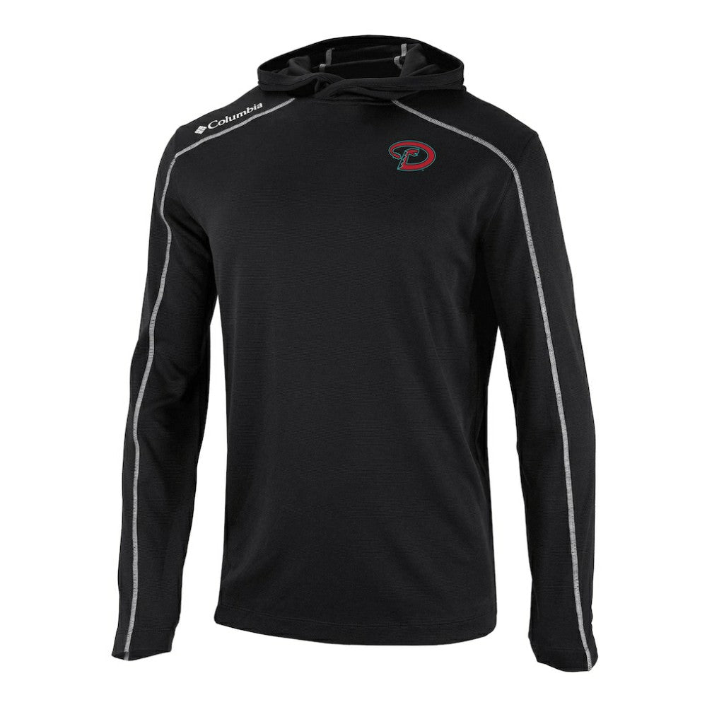 Arizona Diamondbacks Columbia Omni-Wick Shotgun Pullover Hoodie - Black Hoodies