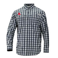 Boston Red Sox Columbia Super Tamiami Omni-Shade Long Sleeve Button-Down Shirt - Navy