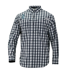 Seattle Mariners Columbia Super Tamiami Omni-Shade Long Sleeve Button-Down Shirt - Navy
