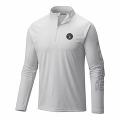 Milwaukee Brewers Columbia Terminal Tackle Omni-Wick Raglan Quarter-Zip Pullover - White Pullover