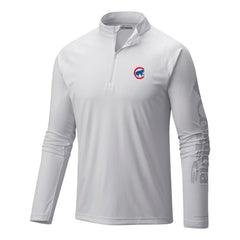 Chicago Cubs Columbia Terminal Tackle Omni-Wick Raglan Quarter-Zip Pullover - White Pullover