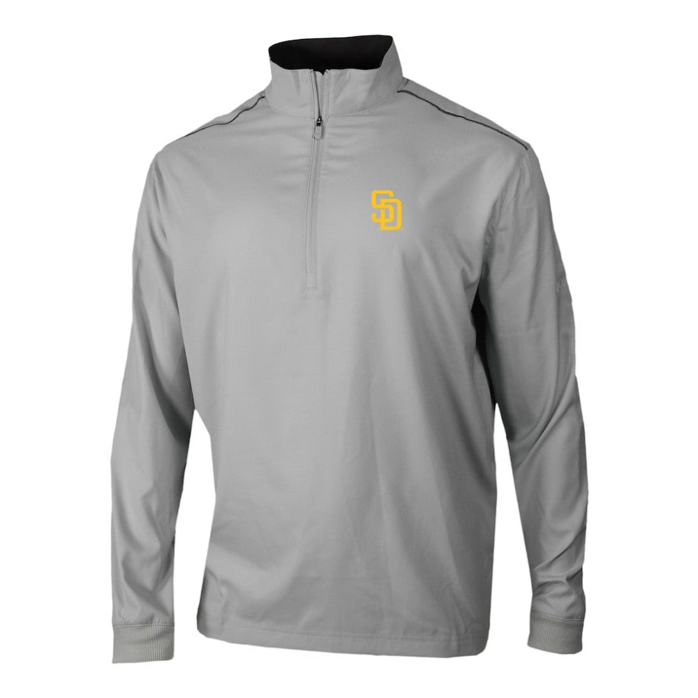 San Diego Padres Columbia Omni-Wick Bogey's Paradise Quarter-Zip Pullover - Gray Pullover