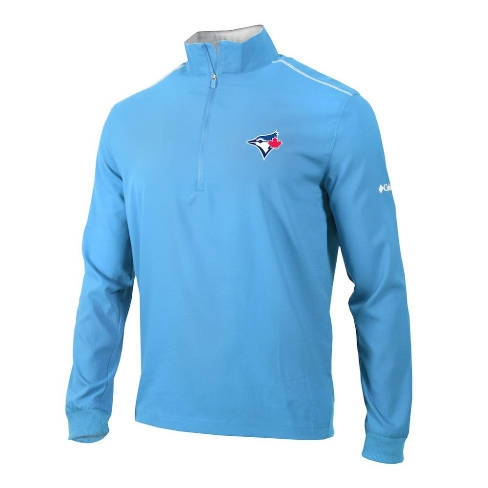 Toronto Blue Jays Columbia Omni-Wick Bogey's Paradise Quarter-Zip Pullover - Light Blue Pullover