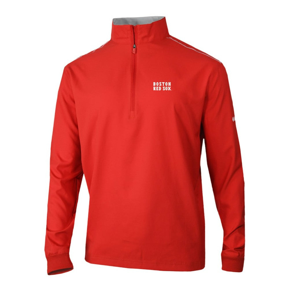 Boston Red Sox Columbia Omni-Wick Bogey's Paradise Quarter-Zip Pullover - Red Pullover