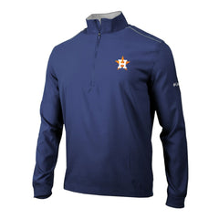 Houston Astros Columbia Omni-Wick Bogey's Paradise Quarter-Zip Pullover - Navy Pullover
