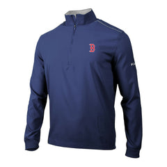 Boston Red Sox Columbia Omni-Wick Bogey's Paradise Quarter-Zip Pullover - Navy Pullover