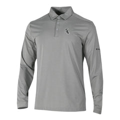 Chicago White Sox Columbia Omni-Wick Pin High Long Sleeve Polo - Gray