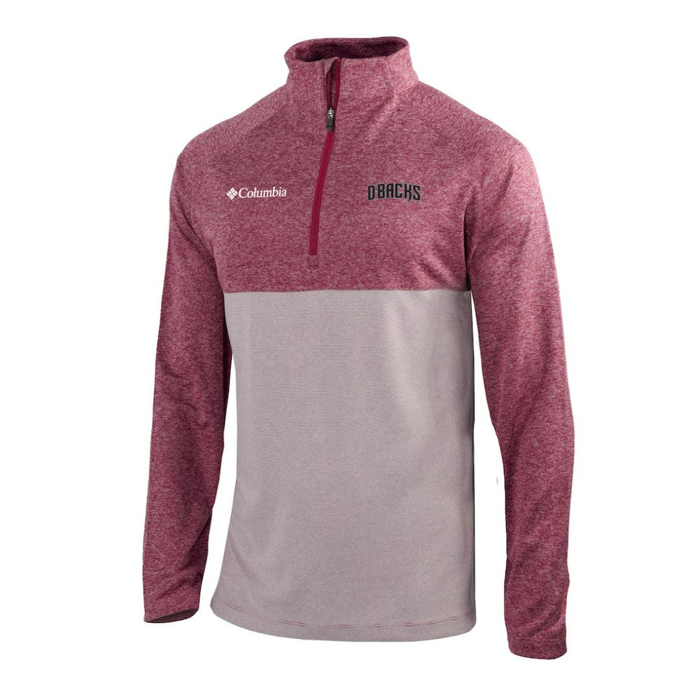 Arizona Diamondbacks Columbia Omni-Wick Raglan Rockin' It Quarter-Zip Pullover - Red Pullover