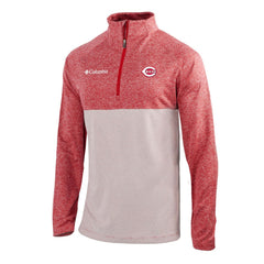 Cincinnati Reds Columbia Omni-Wick Raglan Rockin' It Quarter-Zip Pullover - Red Pullover