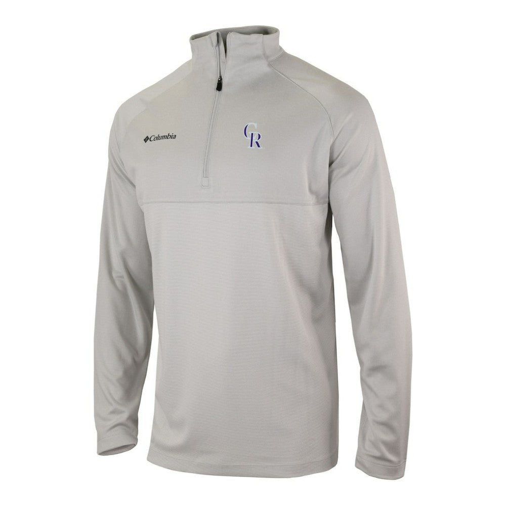 Colorado Rockies Columbia Omni-Wick Raglan Rockin' It Quarter-Zip Pullover - Gray Pullover