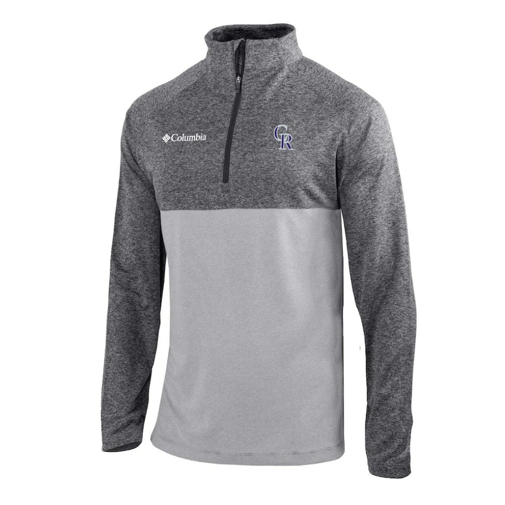 Colorado Rockies Columbia Omni-Wick Raglan Rockin' It Quarter-Zip Pullover - Gray Pullover