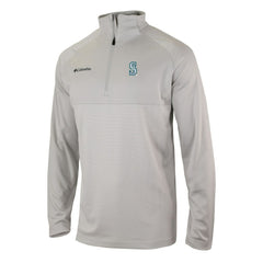 Seattle Mariners Columbia Omni-Wick Raglan Rockin' It Quarter-Zip Pullover - Gray Pullover