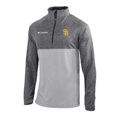San Diego Padres Columbia Omni-Wick Raglan Rockin' It Quarter-Zip Pullover - Gray Pullover