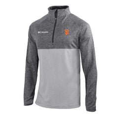 San Francisco Giants Columbia Omni-Wick Raglan Rockin' It Quarter-Zip Pullover - Gray Pullover