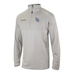 Tampa Bay Rays Columbia Omni-Wick Raglan Rockin' It Quarter-Zip Pullover - Gray Pullover
