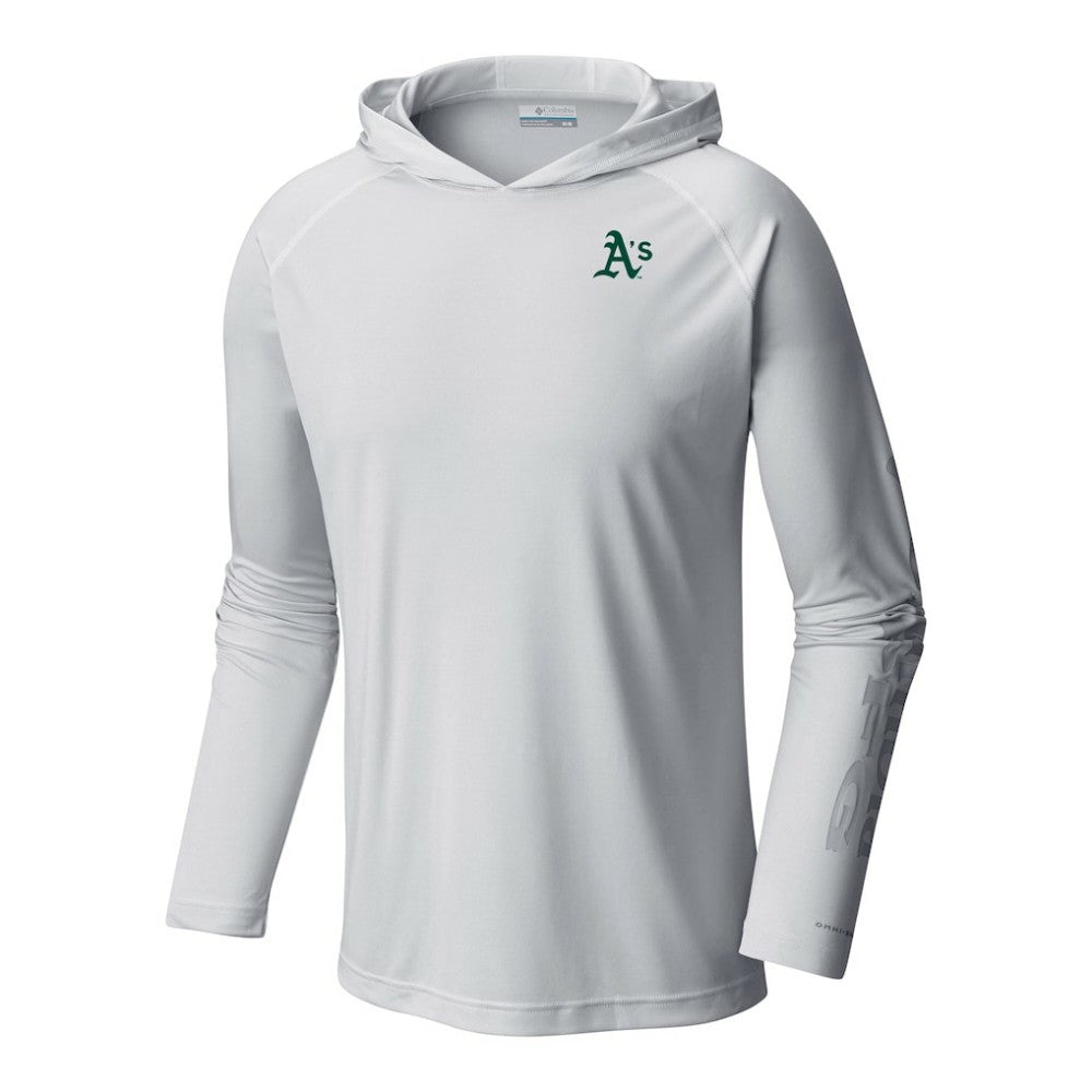 Athletics Columbia Terminal Tackle Omni-Shade Pullover Hoodie - White Hoodies