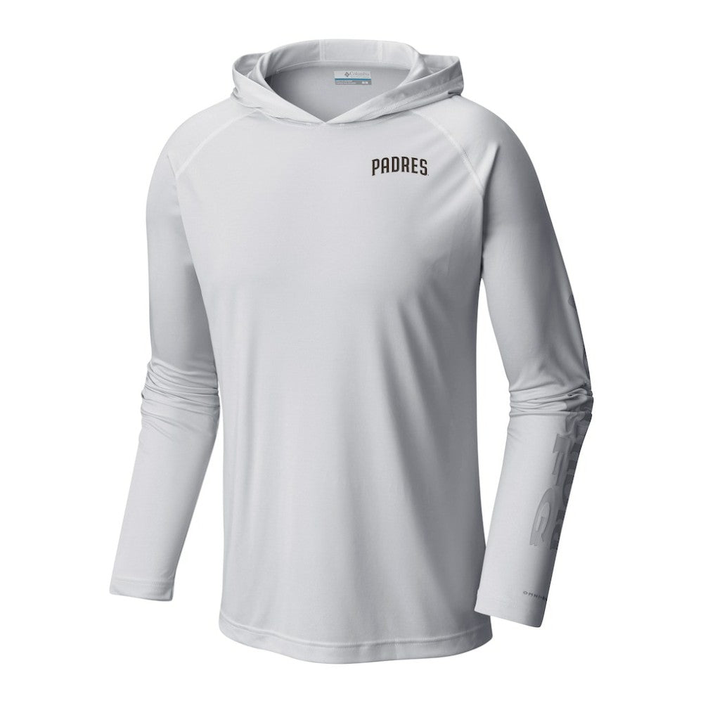 San Diego Padres Columbia Terminal Tackle Omni-Shade Pullover Hoodie - White Hoodies