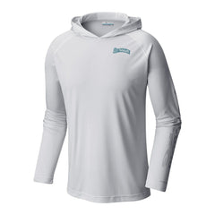 Seattle Mariners Columbia Terminal Tackle Omni-Shade Pullover Hoodie - White Hoodies