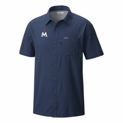 Minnesota Twins Columbia Slack Tide Omni-Wick Button-Up Camp Shirt - Navy