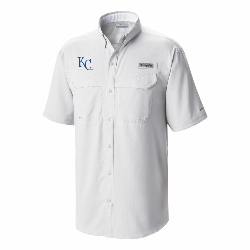 Kansas City Royals Columbia Omni-Wick Low Drag Offshore Button-Up Shirt - White