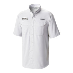 San Diego Padres Columbia Omni-Wick Low Drag Offshore Button-Up Shirt - Gray