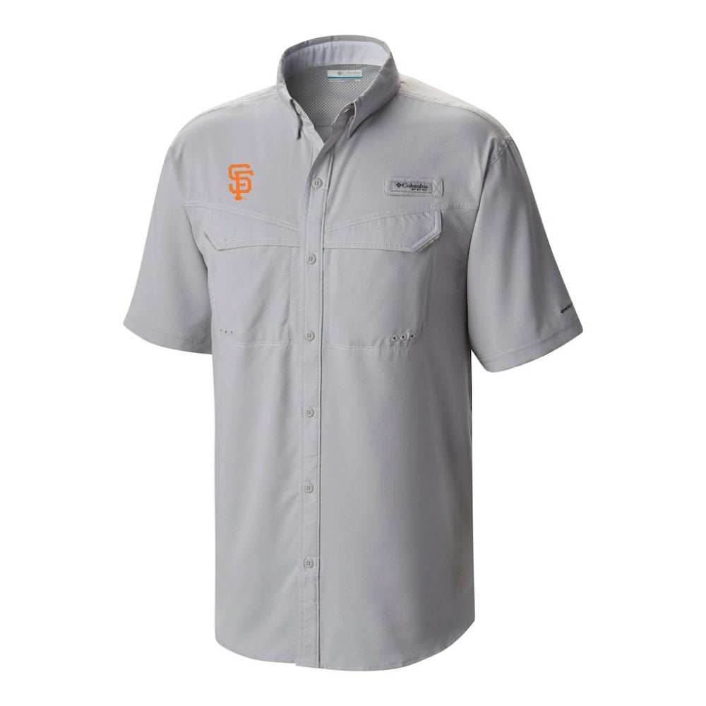 San Francisco Giants Columbia Omni-Wick Low Drag Offshore Button-Up Shirt - Gray