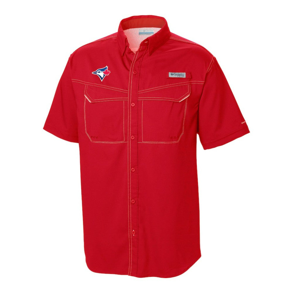 Toronto Blue Jays Columbia Omni-Wick Low Drag Offshore Button-Up Shirt - Red