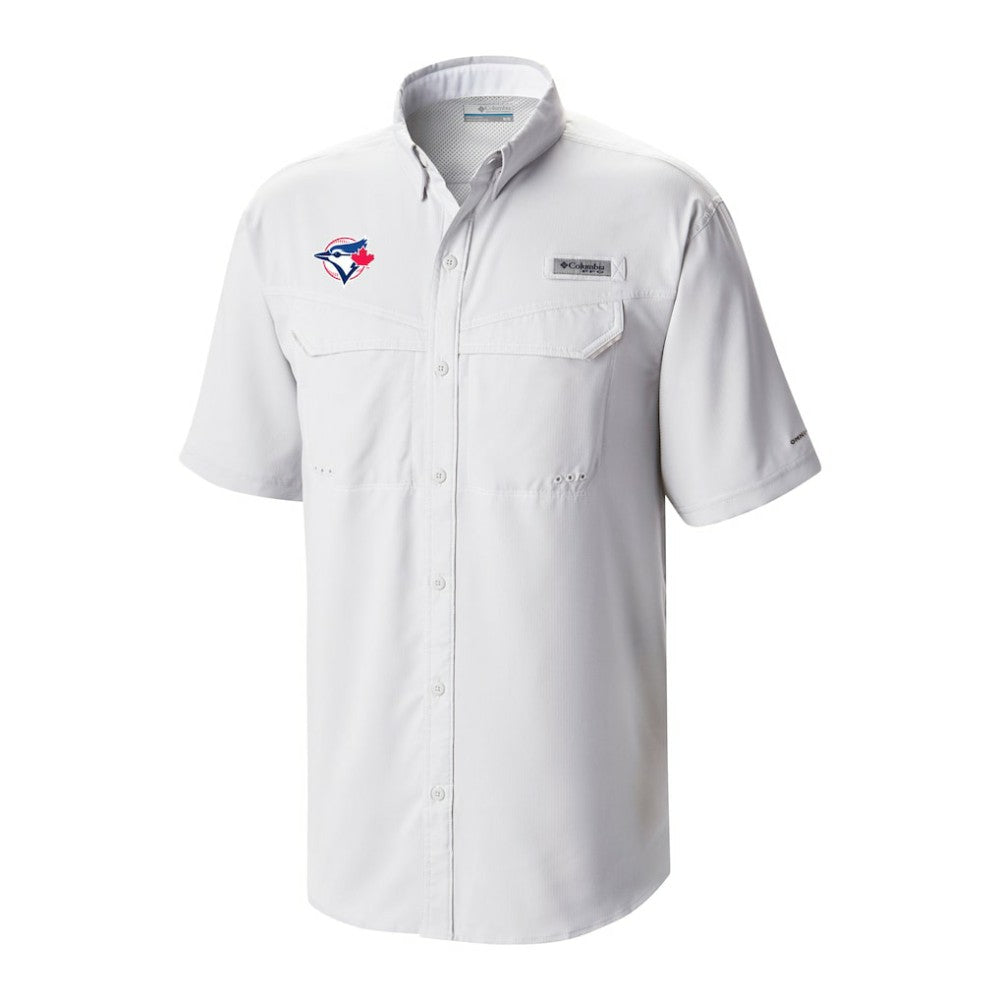 Toronto Blue Jays Columbia Omni-Wick Low Drag Offshore Button-Up Shirt - White