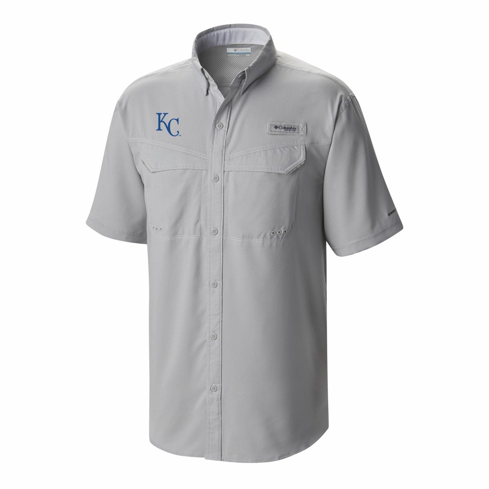 Kansas City Royals Columbia Omni-Wick Low Drag Offshore Button-Up Shirt - Gray