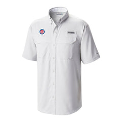Chicago Cubs Columbia Omni-Wick Low Drag Offshore Button-Up Shirt - White