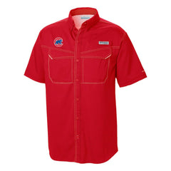 Chicago Cubs Columbia Omni-Wick Low Drag Offshore Button-Up Shirt - Red