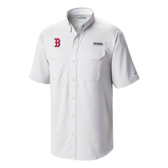 Boston Red Sox Columbia Omni-Wick Low Drag Offshore Button-Up Shirt - White