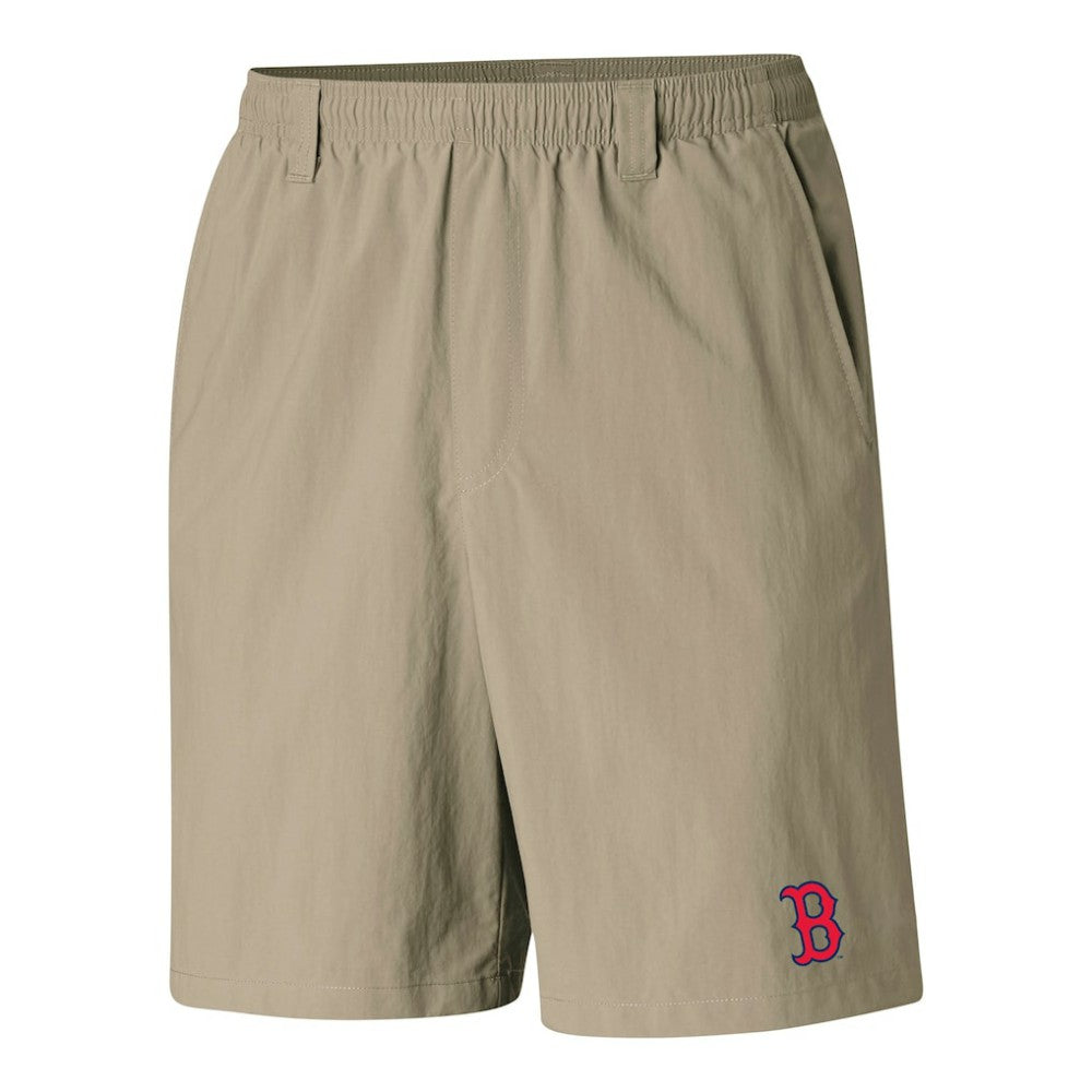 Boston Red Sox Columbia PFG Backcast III Water Shorts - Tan Shorts