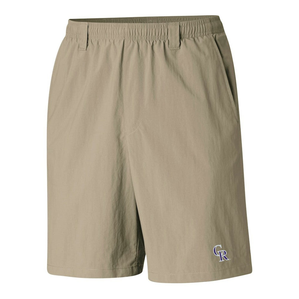 Colorado Rockies Columbia PFG Backcast III Water Shorts - Tan Shorts