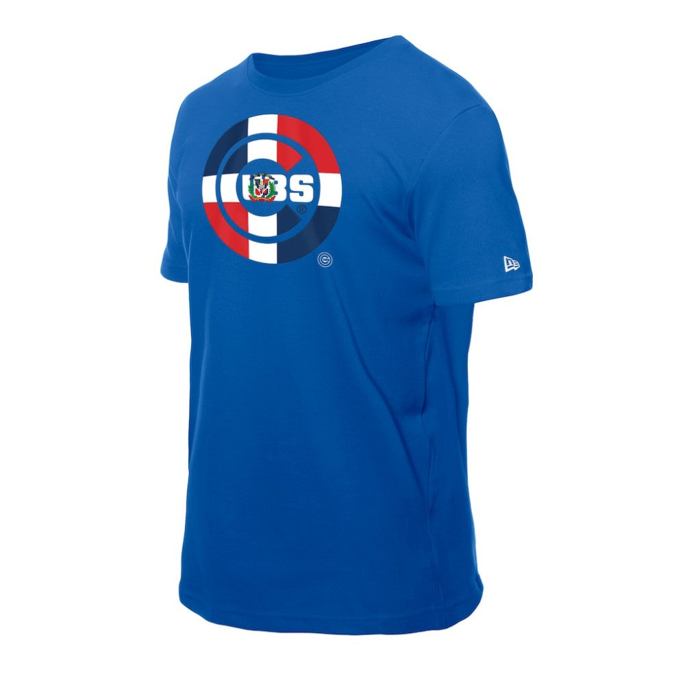 Chicago Cubs New Era Dominican Republic Flag Logo T-Shirt - Royal T-shirts