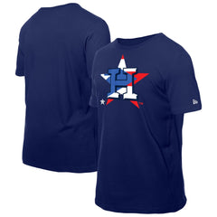 Houston Astros New Era Puerto Rican Flag Logo T-Shirt - Navy T-shirts