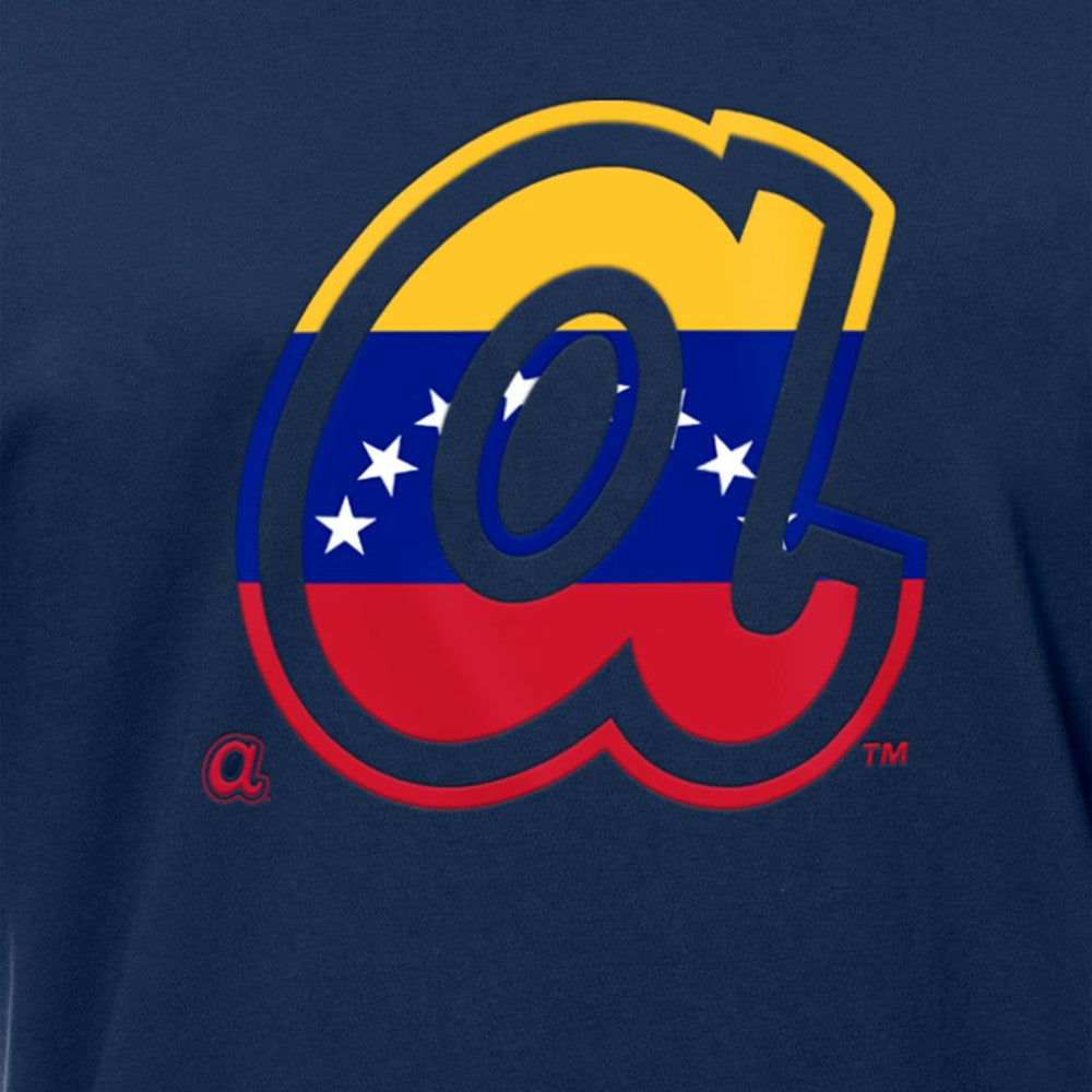 Atlanta Braves New Era Venezuelan Flag Logo T-Shirt - Navy T-shirts