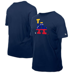 Los Angeles Dodgers New Era Venezuelan Flag Logo T-Shirt - Navy T-shirts