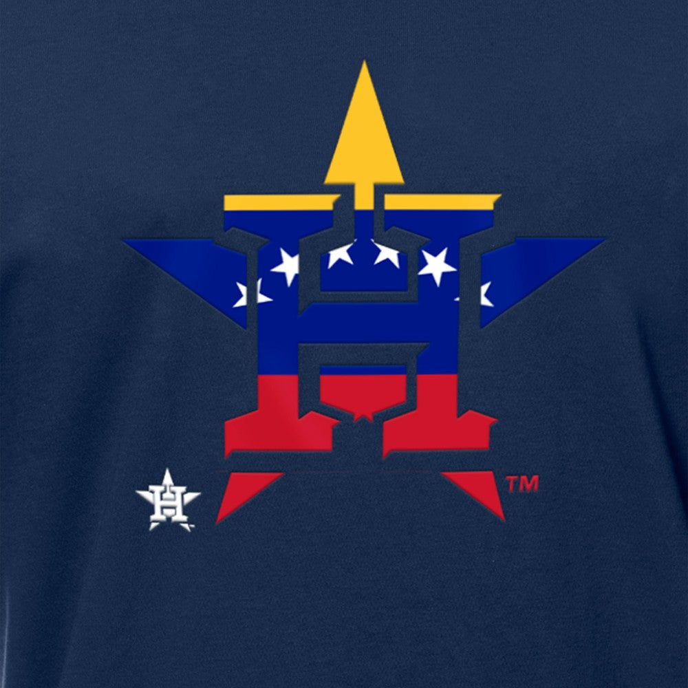 Houston Astros New Era Venezuelan Flag Logo T-Shirt - Navy T-shirts