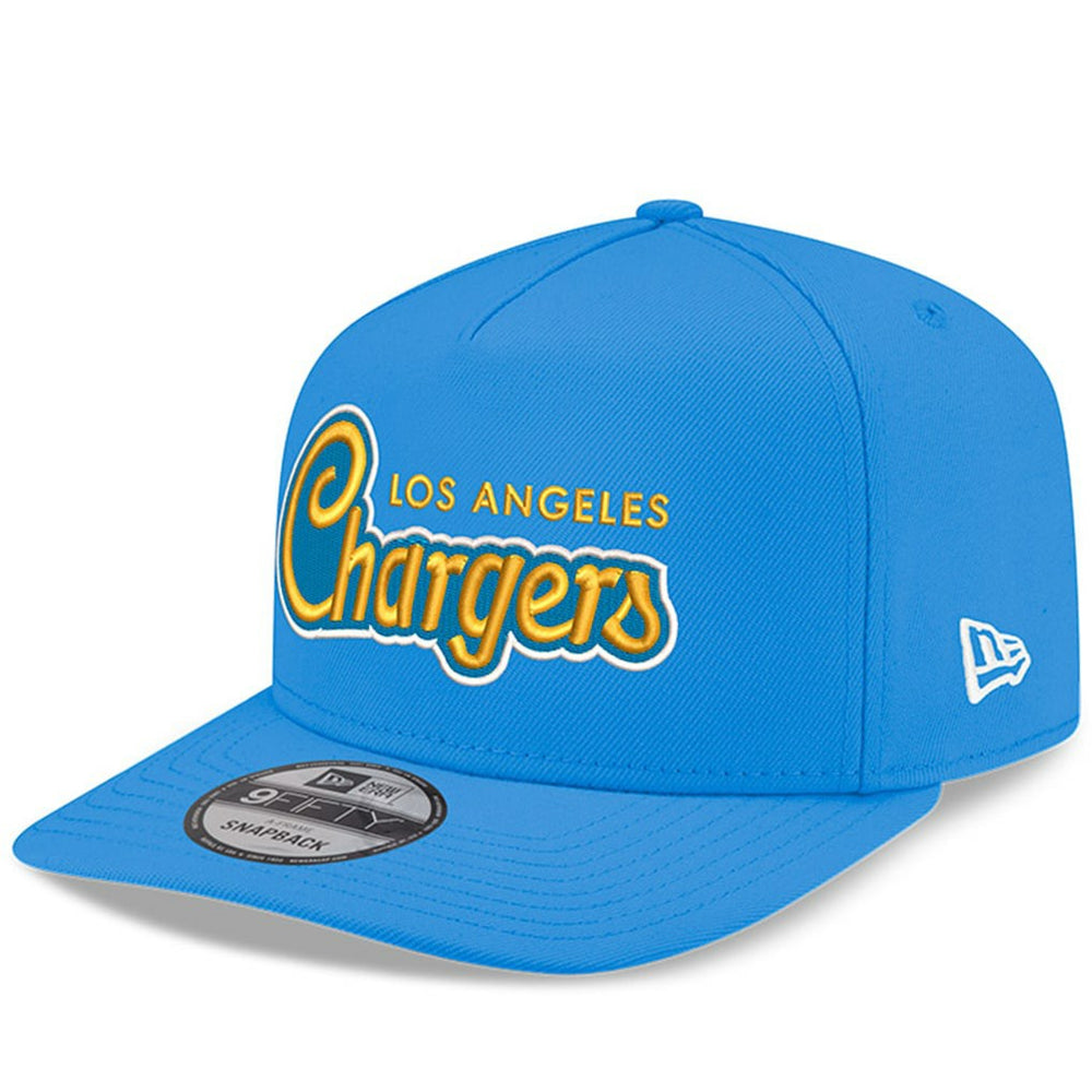 Los Angeles Chargers New Era Charger Power A-Frame 9FIFTY Snapback Hat Powder Blue