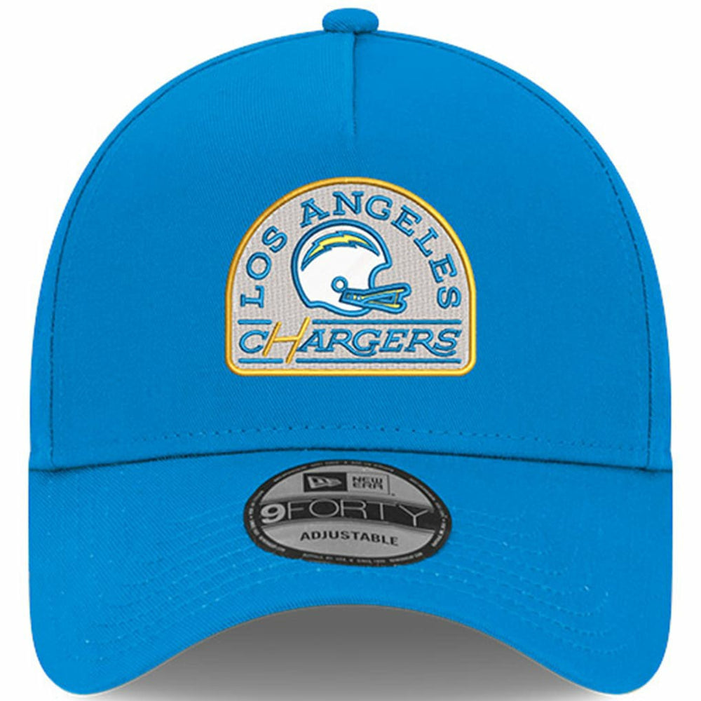 Los Angeles Chargers New Era Charger Power A-Frame 9FORTY Trucker Adjustable Hat Powder Blue