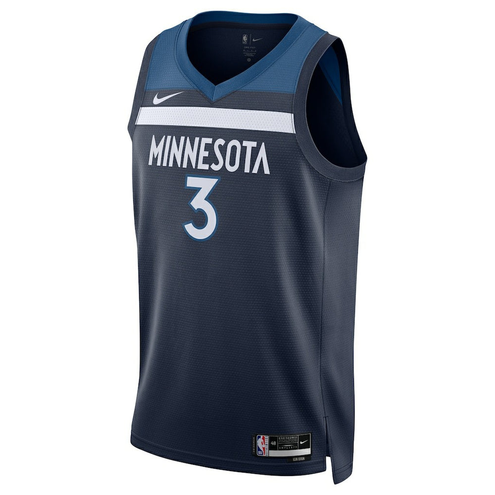 Jaden McDaniels Minnesota Timberwolves Unisex Swingman Player Jersey Icon Edition Navy