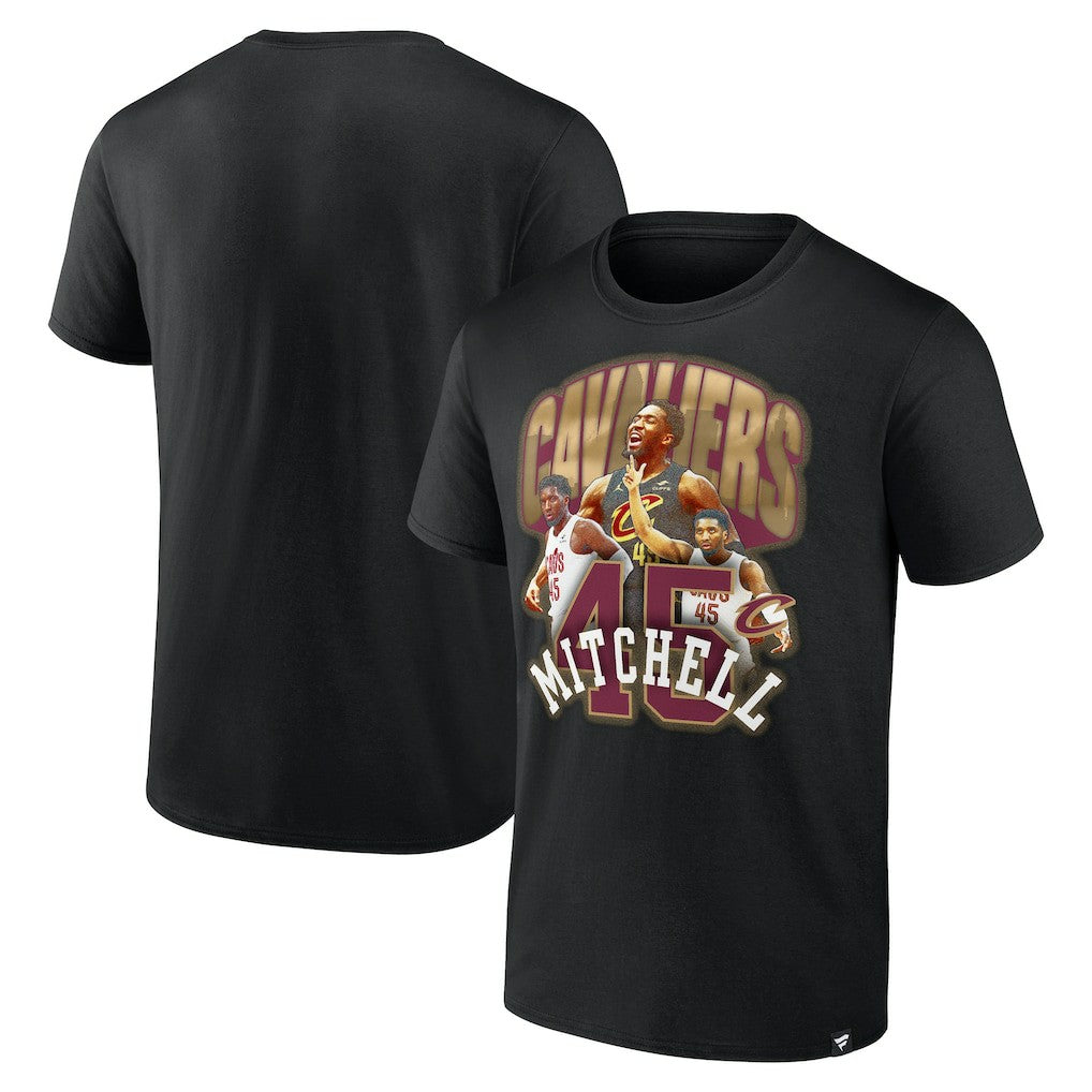 Donovan Mitchell Cleveland Cavaliers Notorious 4.0 T-Shirt Black