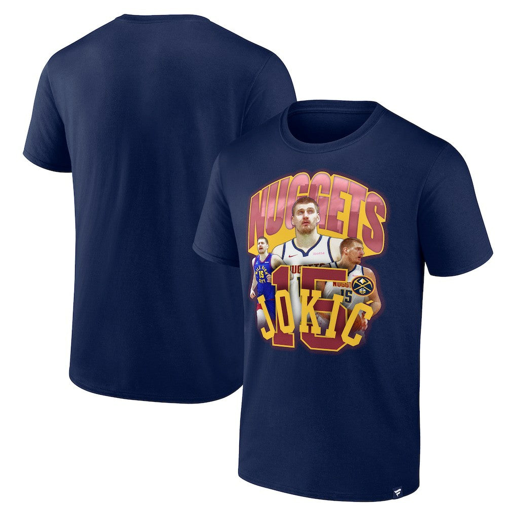 Nikola Jokic Denver Nuggets Notorious 4.0 T-Shirt Navy