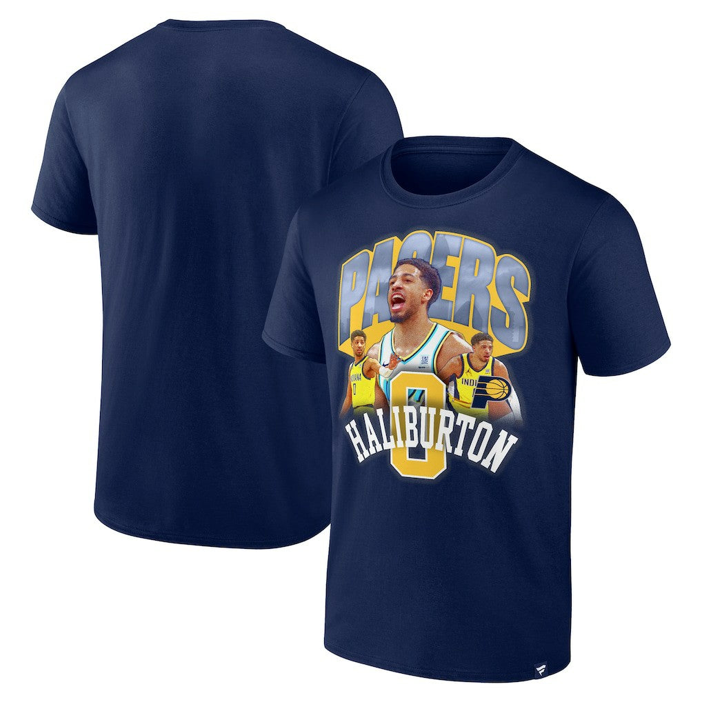Tyrese Haliburton Indiana Pacers Notorious 4.0 T-Shirt Navy