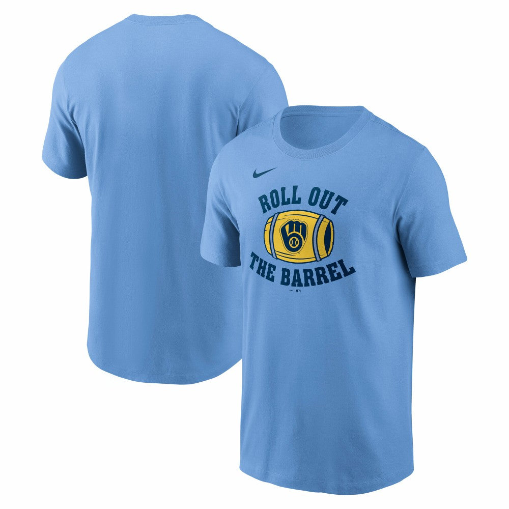 Milwaukee Brewers Nike Local Hometown T-Shirt - Light Blue T-shirts