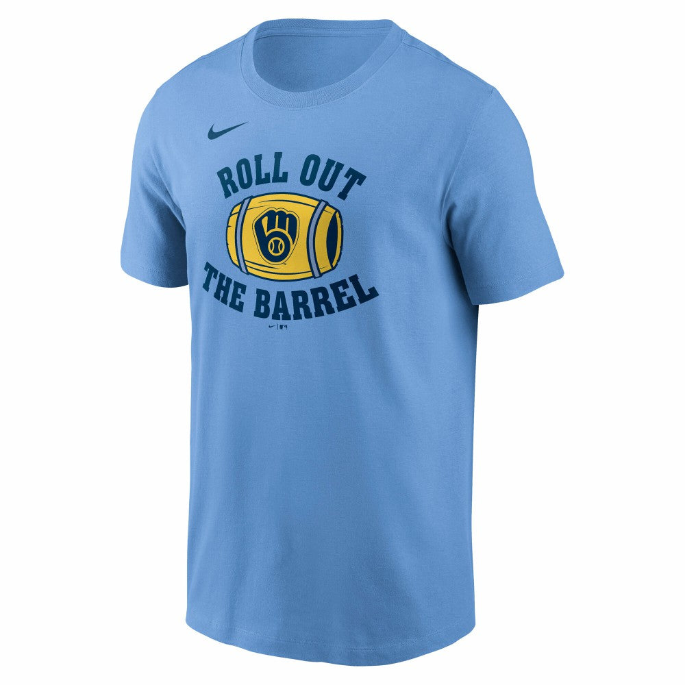 Milwaukee Brewers Nike Local Hometown T-Shirt - Light Blue T-shirts