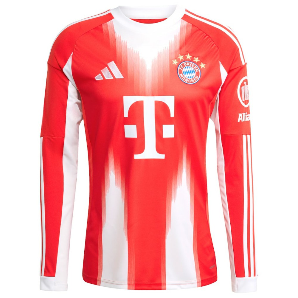 Harry Kane Bayern Munich 2025/26 Home Replica Long Sleeve Jersey Red